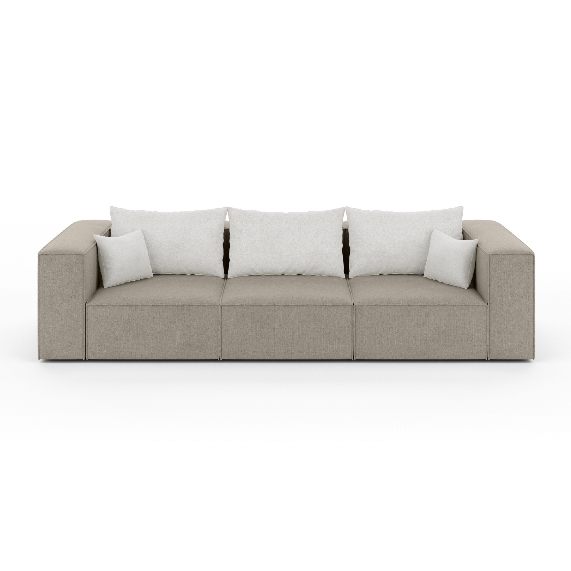 Sofa 3 osobowa beżowa POPPY